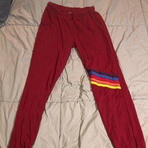 Red Jogger Sweats